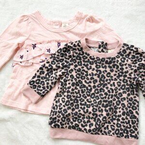 Tucker + Tate Pink Long Sleeve Shirt, Cheetah Sweatshirt